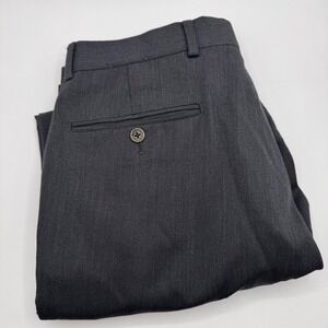 Brooks Brothers Madison Men's Dress Pants Wool Blend Black 33x30